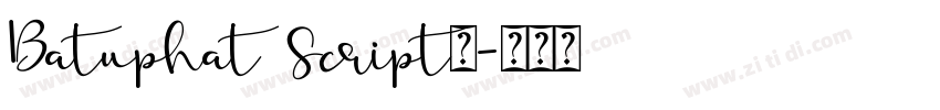 Batuphat Script商字体转换